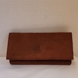Leather Clutch Wallet in Brown